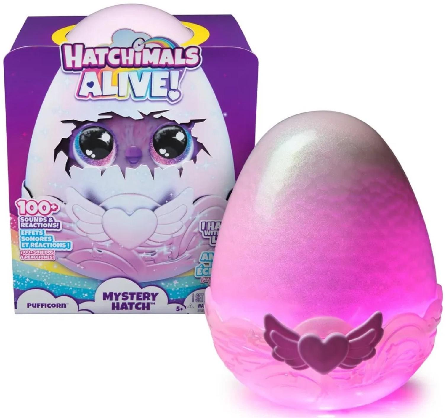 Игрушка интерактивная в яйце Hatchimals Alive «Единорог», свет, звук, дым
