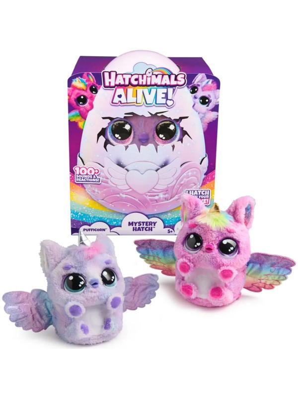 Игрушка интерактивная в яйце Hatchimals Alive «Единорог», свет, звук, дым