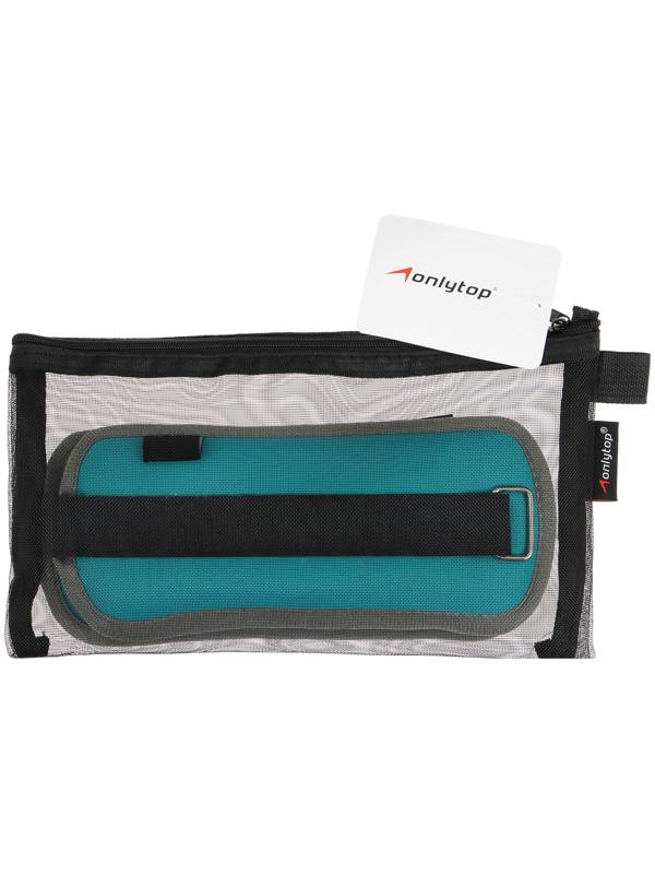 Утяжелители неопреновые ONLYTOP, 2 шт. х 0,25 кг, цвет мятный