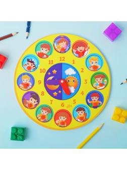 Часы рамка - вкладыш «Время суток»