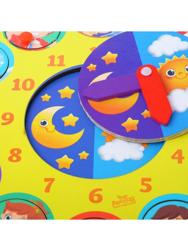 Часы рамка - вкладыш «Время суток»