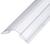 Профиль коньковый 120°, для поликарбоната толщина 4-6 мм, длина 6 м, прозрачный