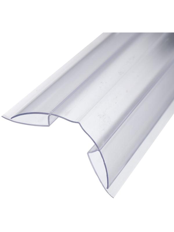 Профиль коньковый 120°, для поликарбоната толщина 4-6 мм, длина 6 м, прозрачный