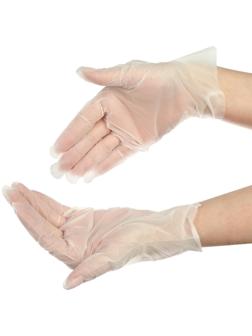 Перчатки одноразовые VINYLTEP, прозрачные, размер S, 100 шт