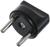 Переходник 6 А, евро, круглый, черный, 220 В