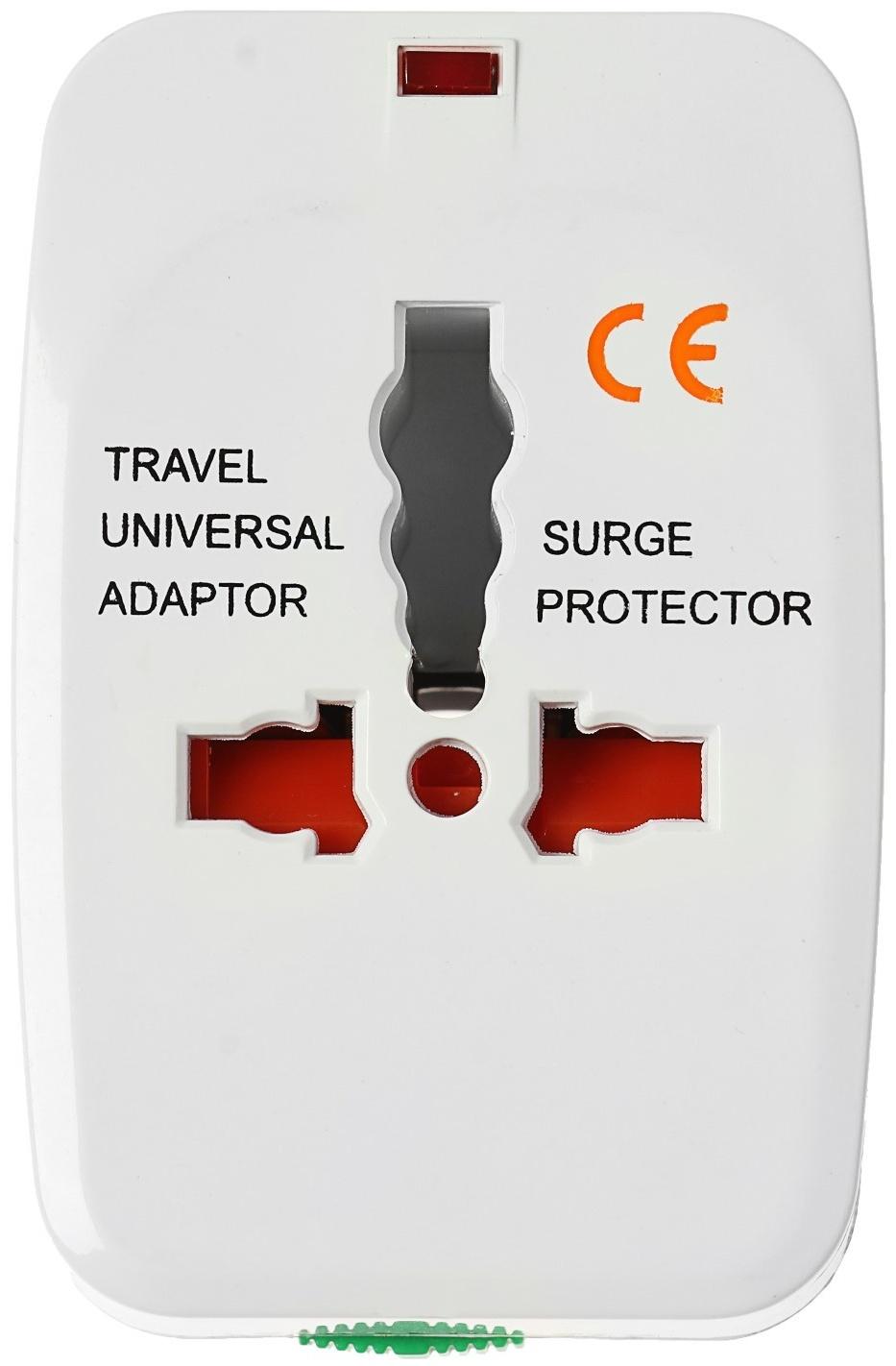 Адаптер универсальный, 3 A, 5 в 1, 220 В, белый