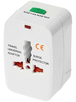 Адаптер универсальный, 3 A, 5 в 1, 220 В, белый