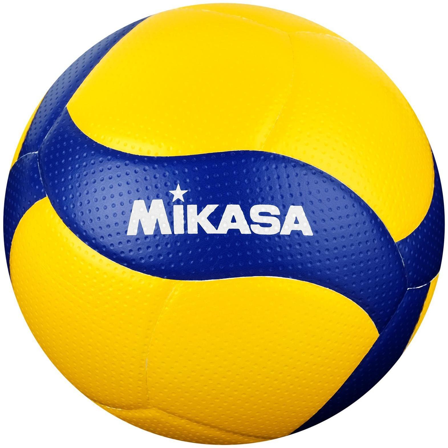 Волейбольный мяч Mikasa V300W, клееный, 18 панелей, р. 5, microfiber PU