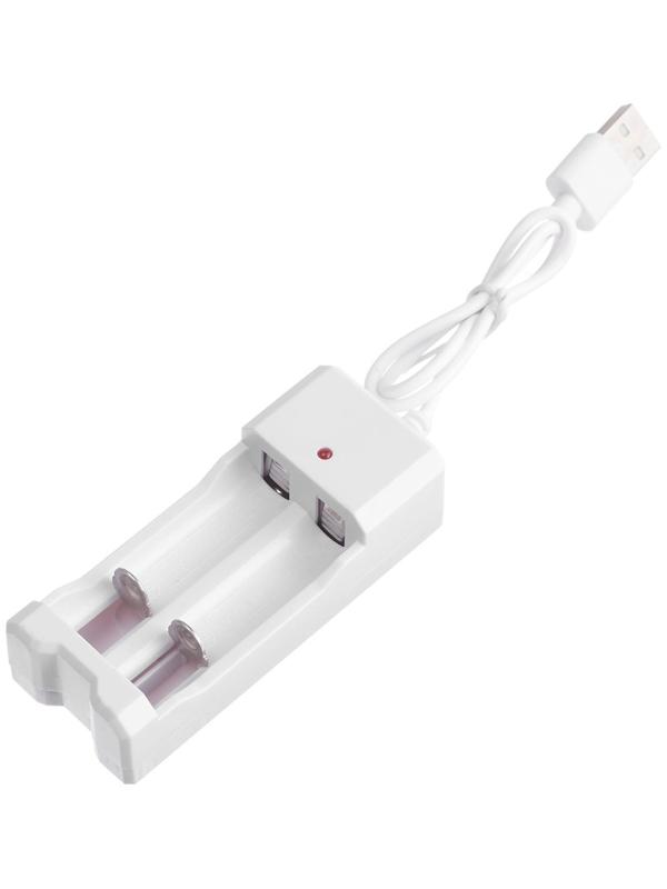Зарядное устройство Luazon UC-26, для 2-х аккум. АА или ААА, USB, ток заряда 250 мА, белое