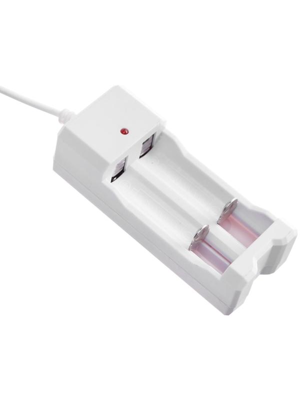 Зарядное устройство Luazon UC-26, для 2-х аккум. АА или ААА, USB, ток заряда 250 мА, белое