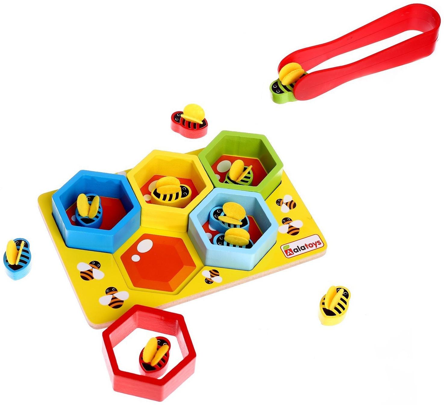 Сортер с пинцетом «Пчёлки»