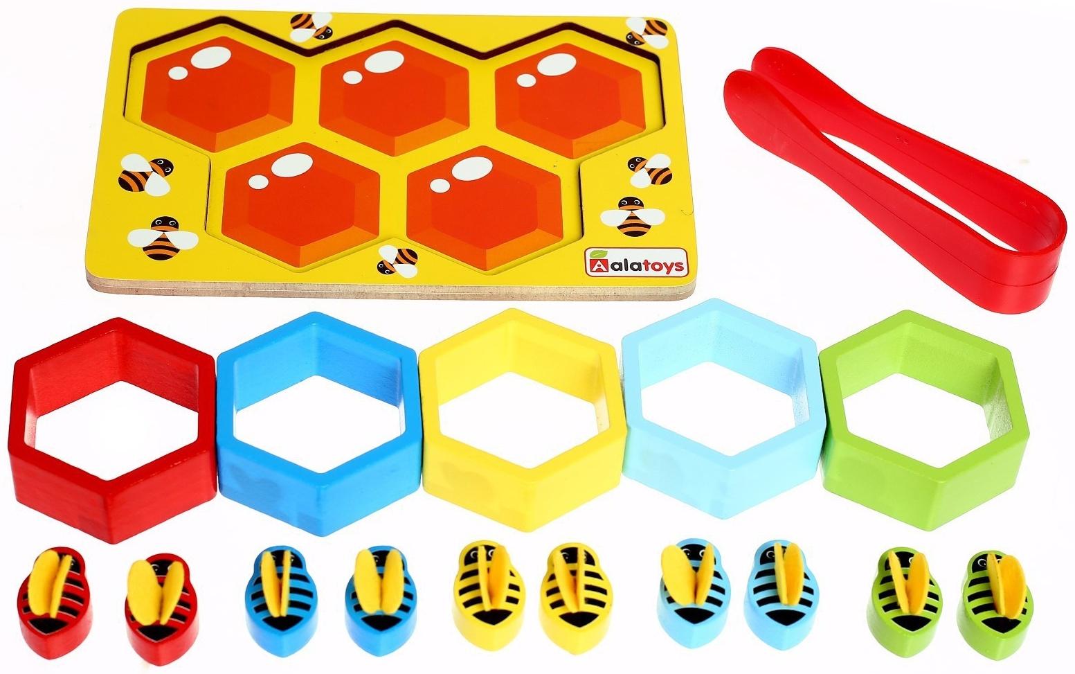 Сортер с пинцетом «Пчёлки»