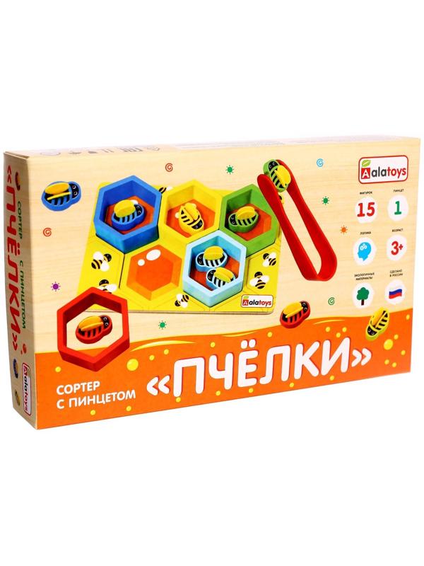 Сортер с пинцетом «Пчёлки»