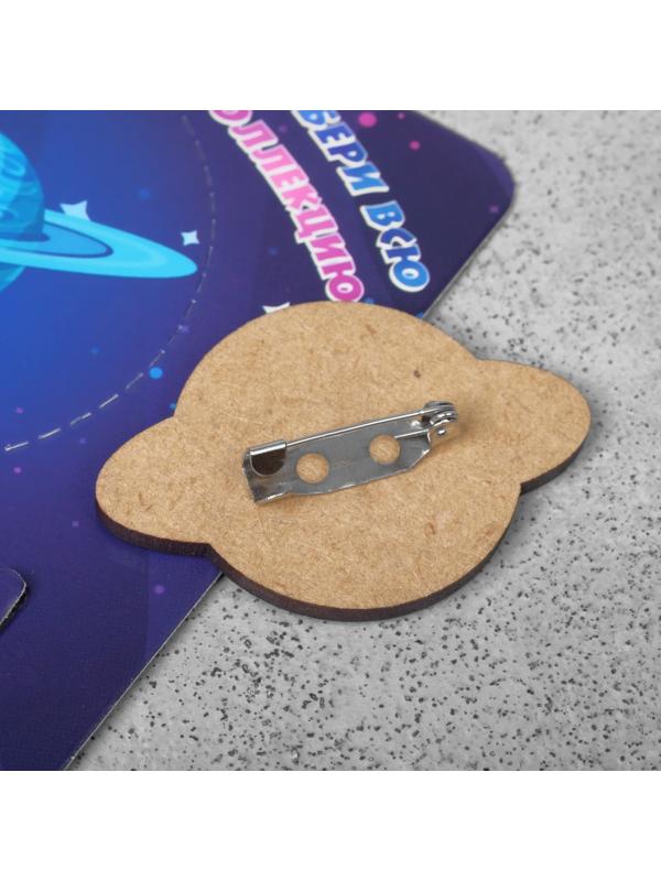 Брошь деревянная 