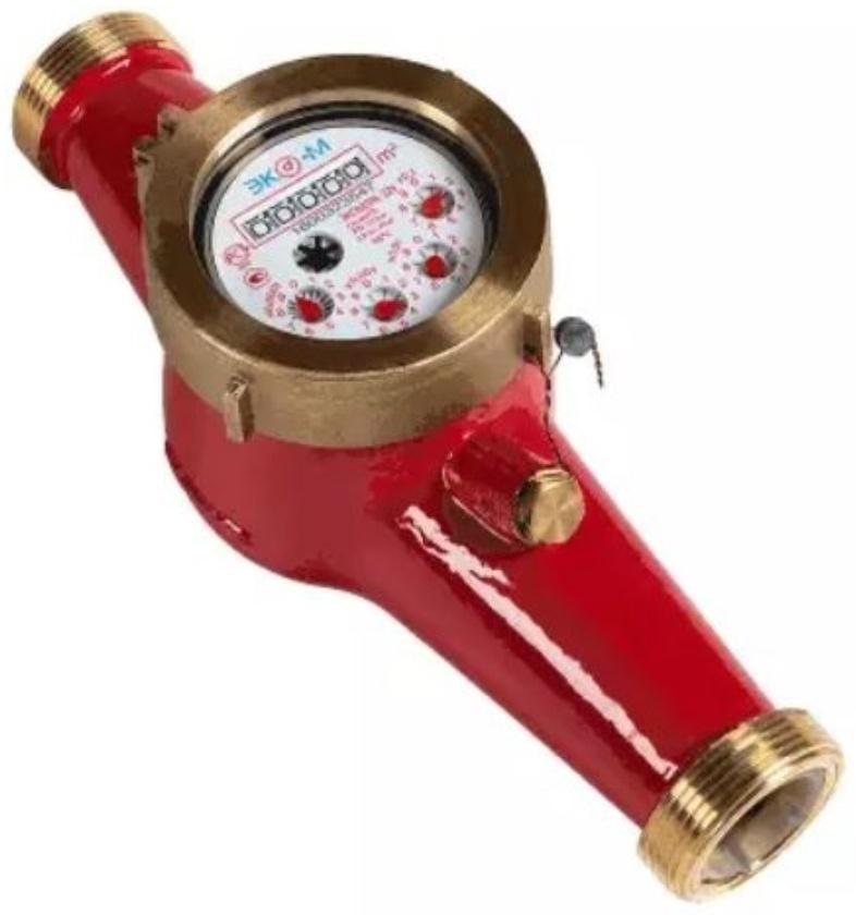 Счетчик воды универсальный «ЭКОМЕРА» Э-25У-260-СК, многоструйный, DN 25 мм, L=260 мм, с КМЧ
