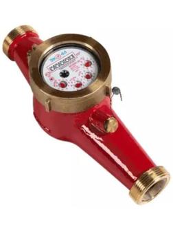 Счетчик воды универсальный «ЭКОМЕРА» Э-25У-260-СК, многоструйный, DN 25 мм, L=260 мм, с КМЧ