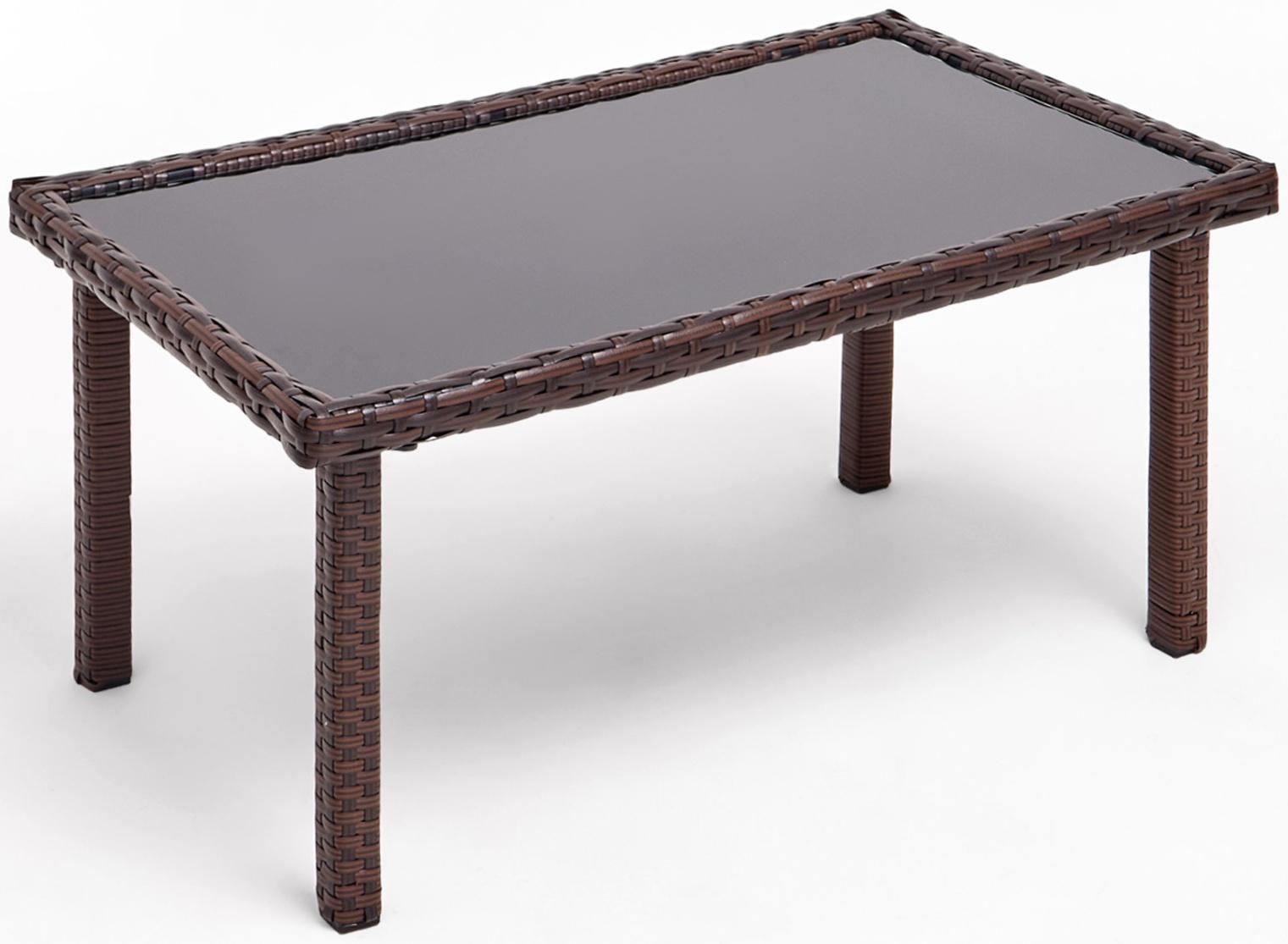 Набор садовой мебели: Стол 80 х 50 х 38 см, диван 106 x 58 x 84 см, 2 кресла 59 x 58 x 84 см