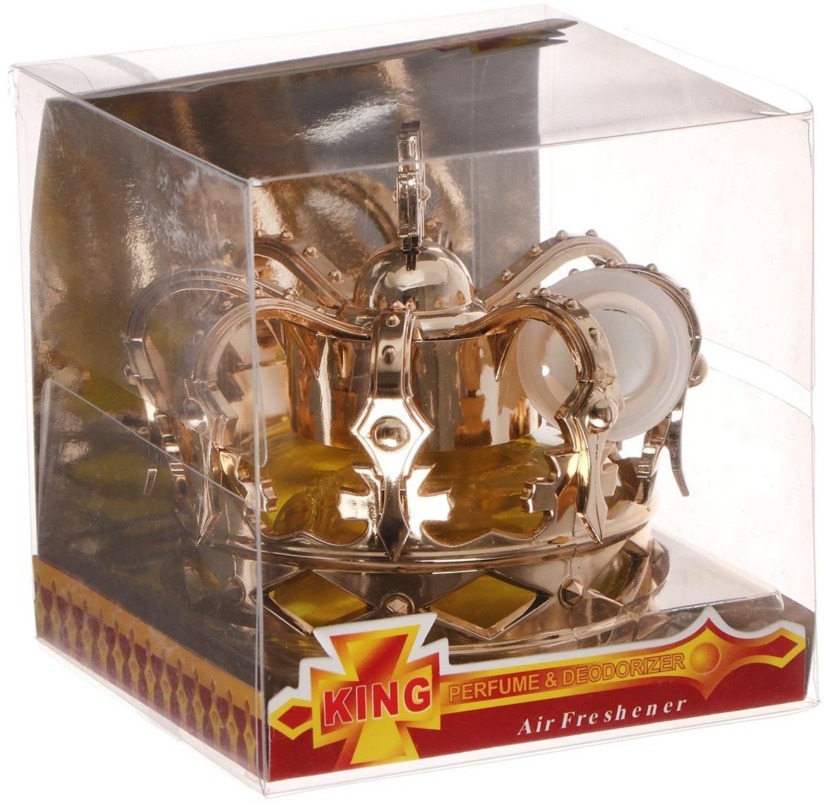 Ароматизатор на панель, Корона, освежающий лимон, пластик