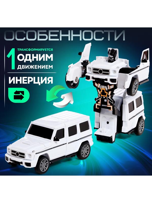 Робот «Джип», трансформируется автоматически при столконовении, цвет МИКС