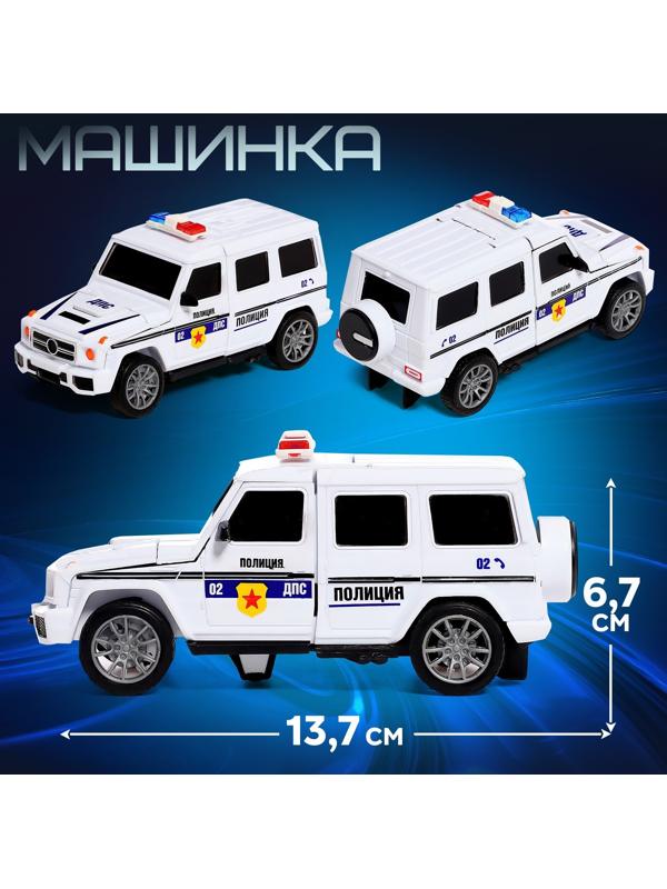 Робот «Полицейский джип», трансформируется автоматически при столкновении