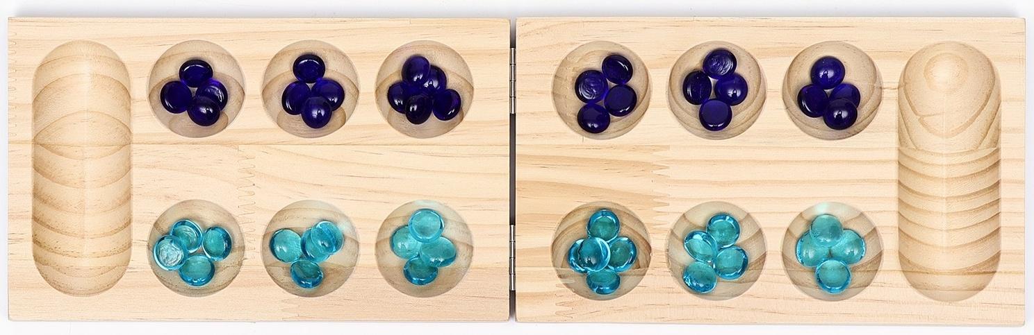 Настольная игра на логику «Калах. Манкала», 48 камней