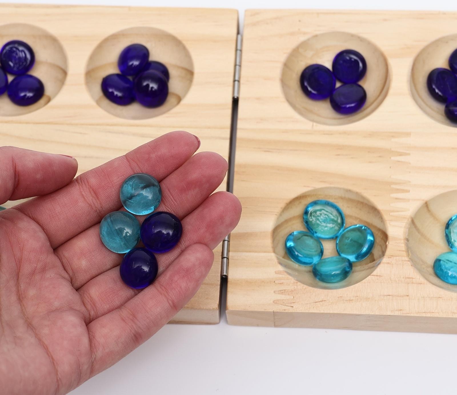 Настольная игра на логику «Калах. Манкала», 48 камней