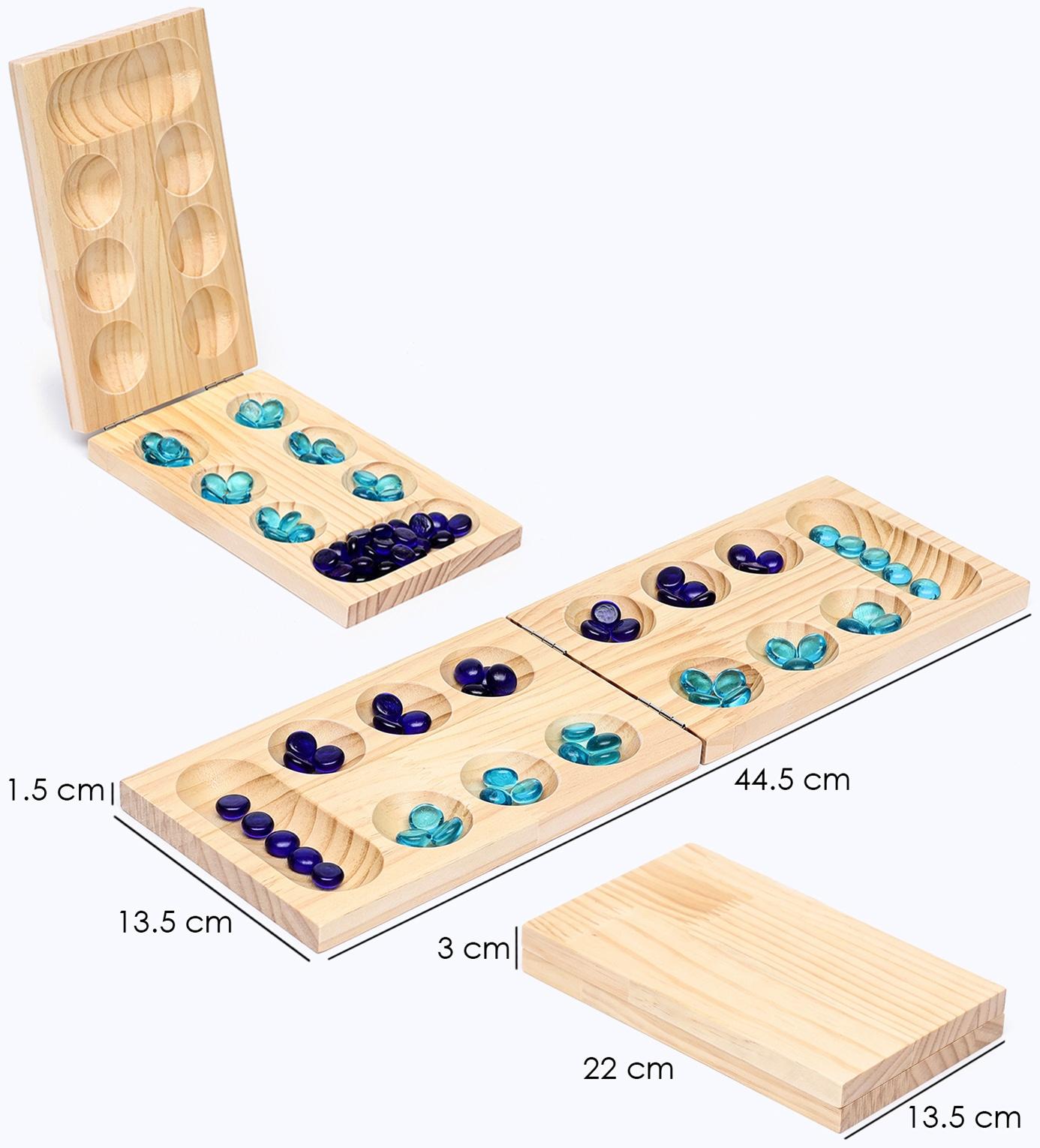 Настольная игра на логику «Калах. Манкала», 48 камней