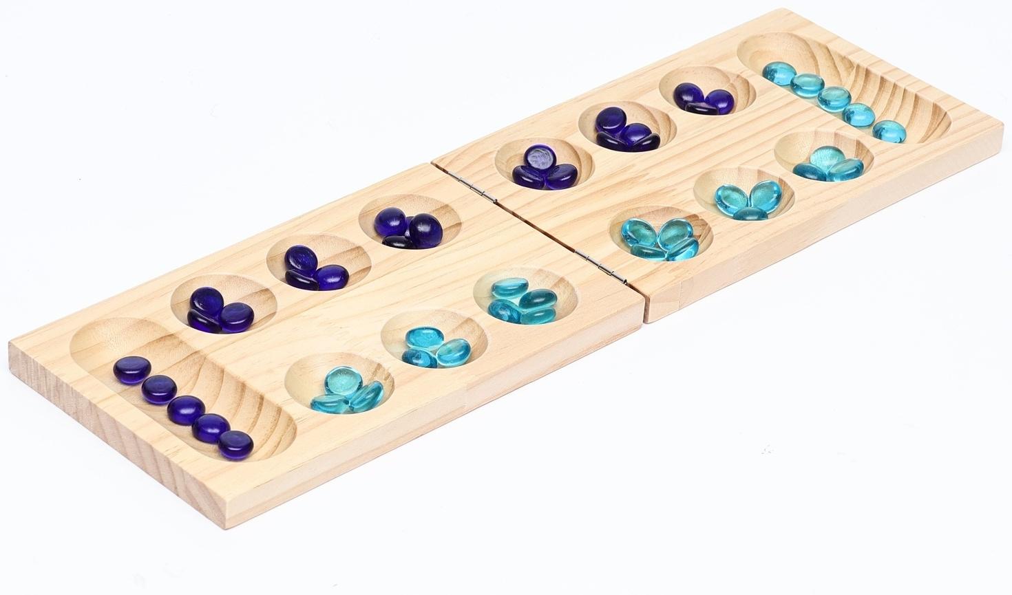 Настольная игра на логику «Калах. Манкала», 48 камней