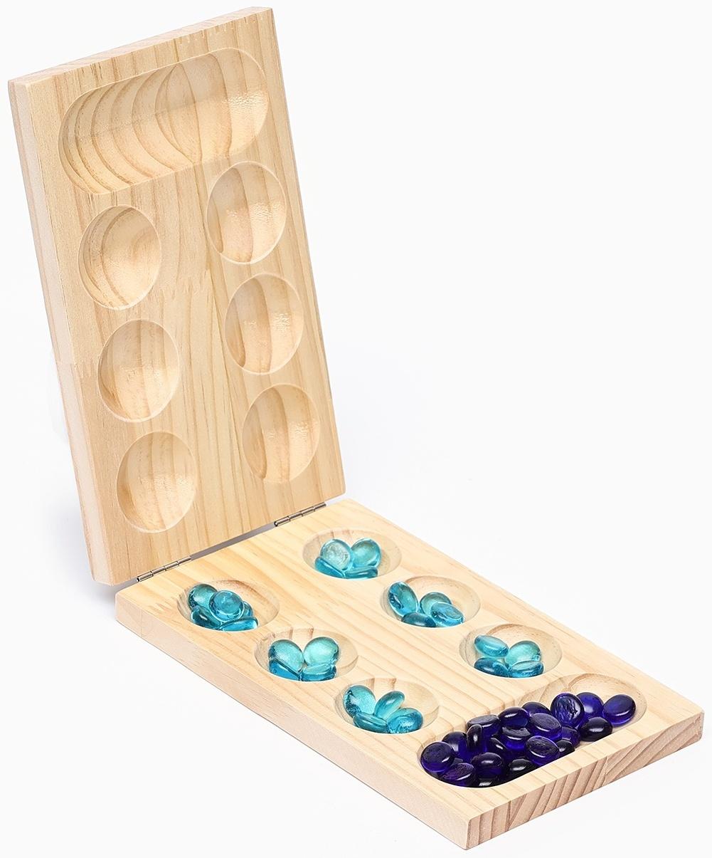 Настольная игра на логику «Калах. Манкала», 48 камней