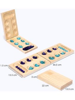 Настольная игра на логику «Калах. Манкала», 48 камней