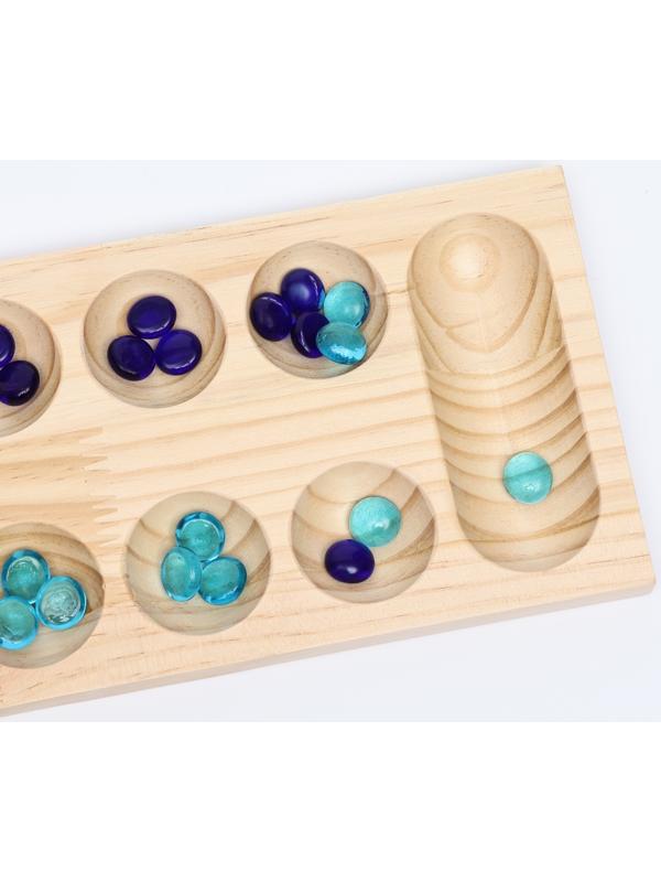 Настольная игра на логику «Калах. Манкала», 48 камней