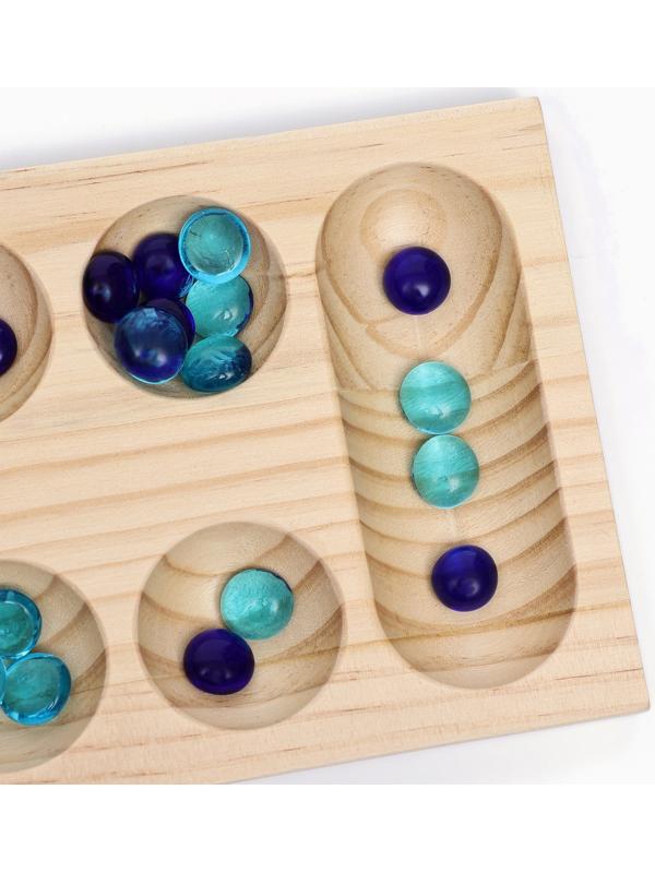 Настольная игра на логику «Калах. Манкала», 48 камней