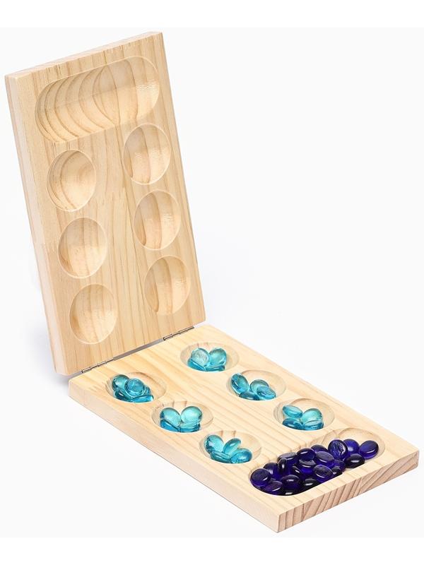 Настольная игра на логику «Калах. Манкала», 48 камней