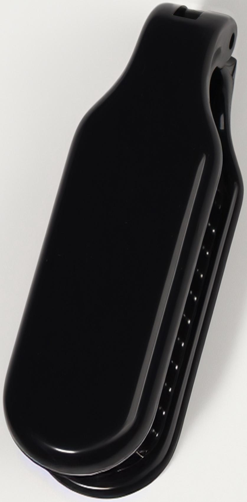 Расчёска массажная, складная, с зеркалом, 3 × 10 см, цвет чёрный