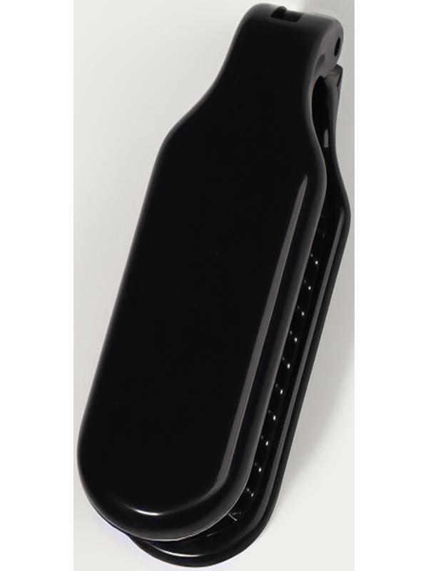 Расчёска массажная, складная, с зеркалом, 3 × 10 см, цвет чёрный