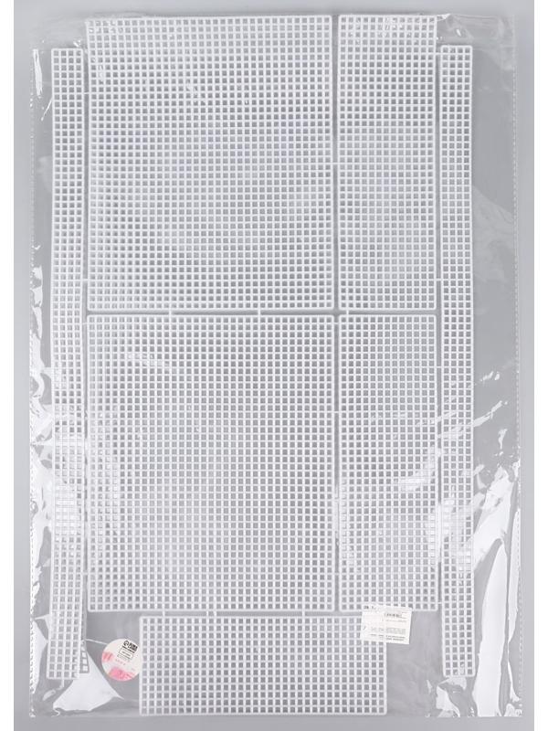 Канва-основа для вышивания шопера, пластиковая, 34 × 54 см, цвет белый
