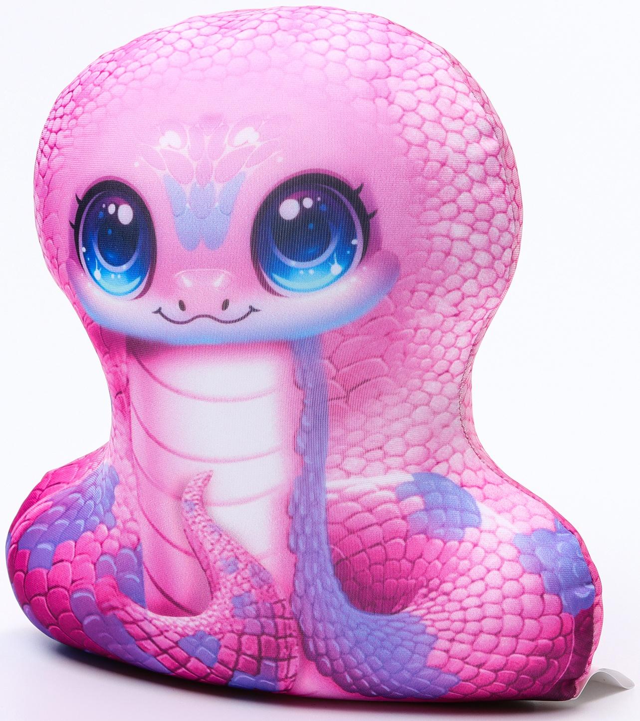 Антистресс игрушка «Змея», розовая