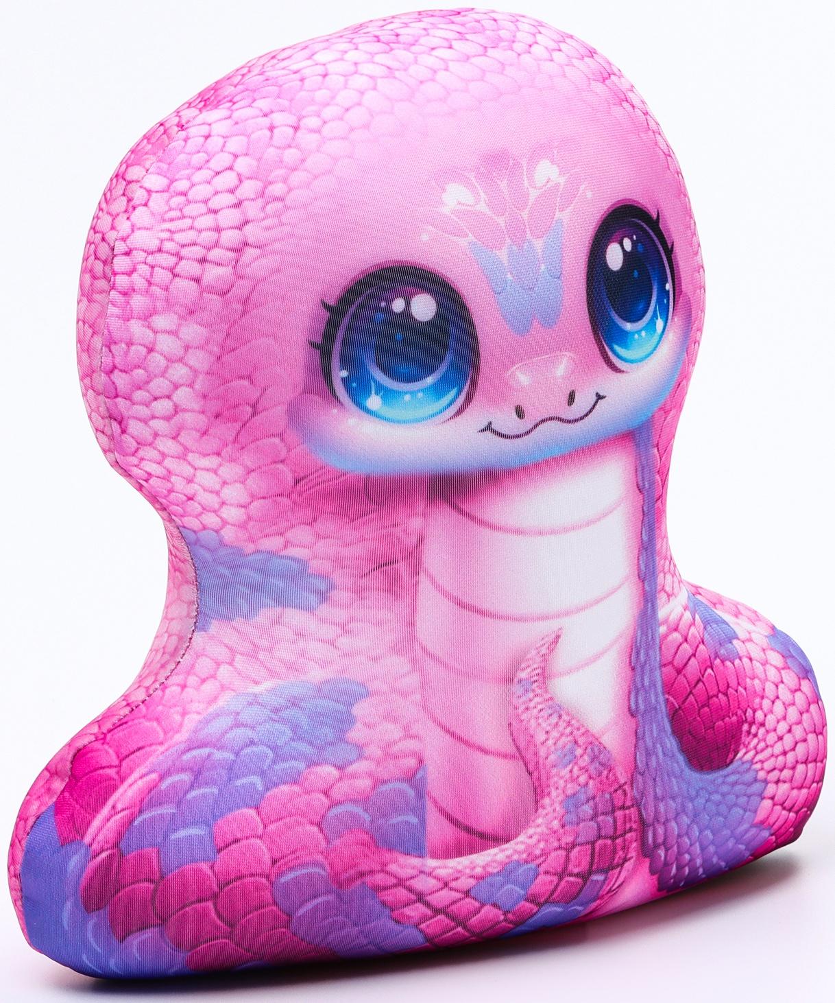 Антистресс игрушка «Змея», розовая