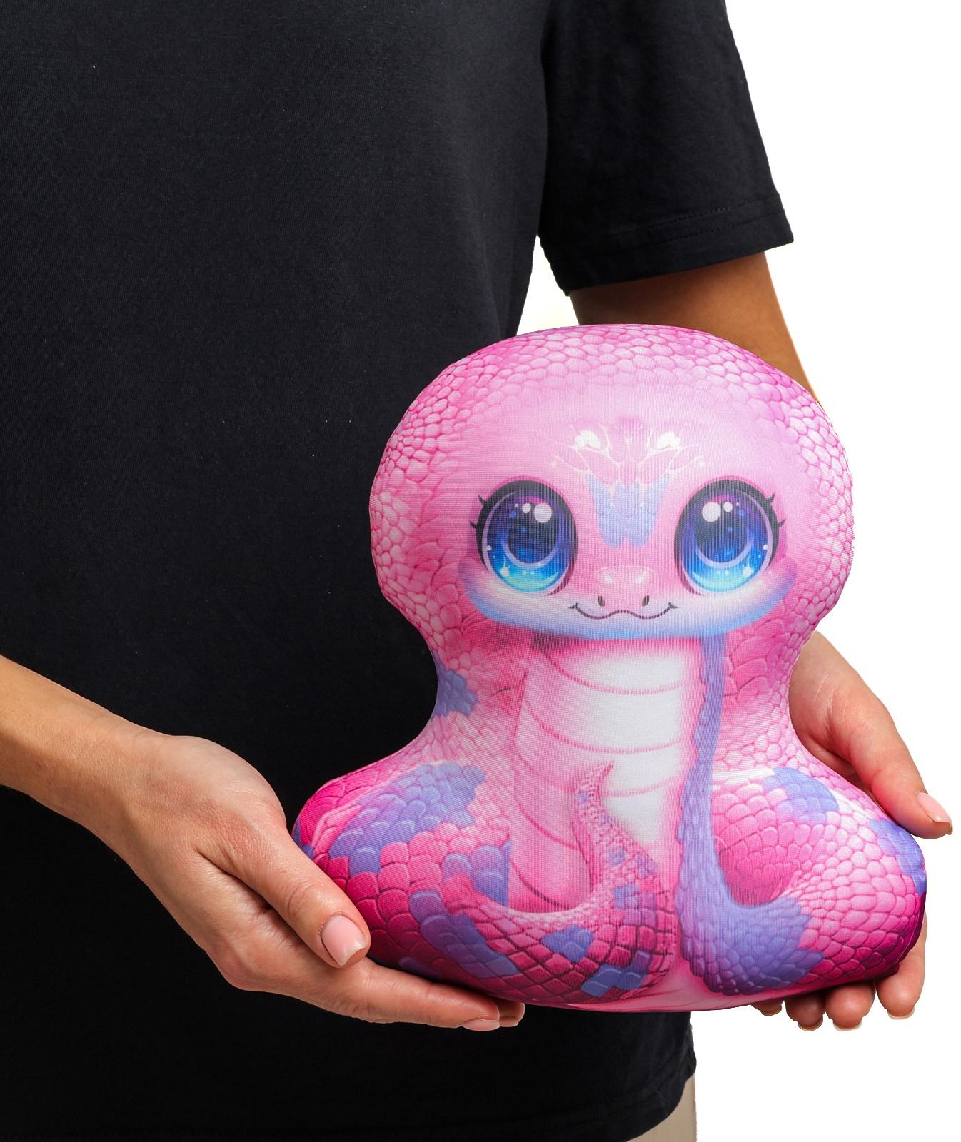 Антистресс игрушка «Змея», розовая