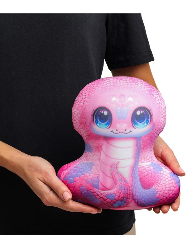 Антистресс игрушка «Змея», розовая