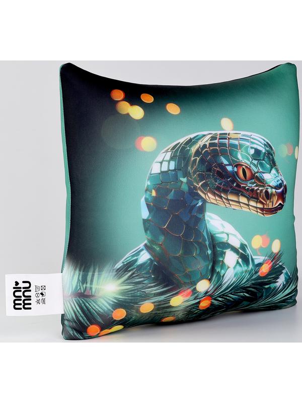 Подушка декоративная антистресс «Змея», зелёная