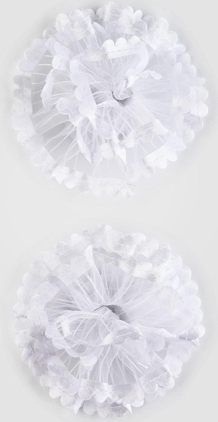 Бант для волос на резинке, белый, 2 штуки, 7 см, Холодное сердце