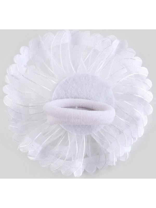 Бант для волос на резинке, белый, 2 штуки, 7 см, Холодное сердце