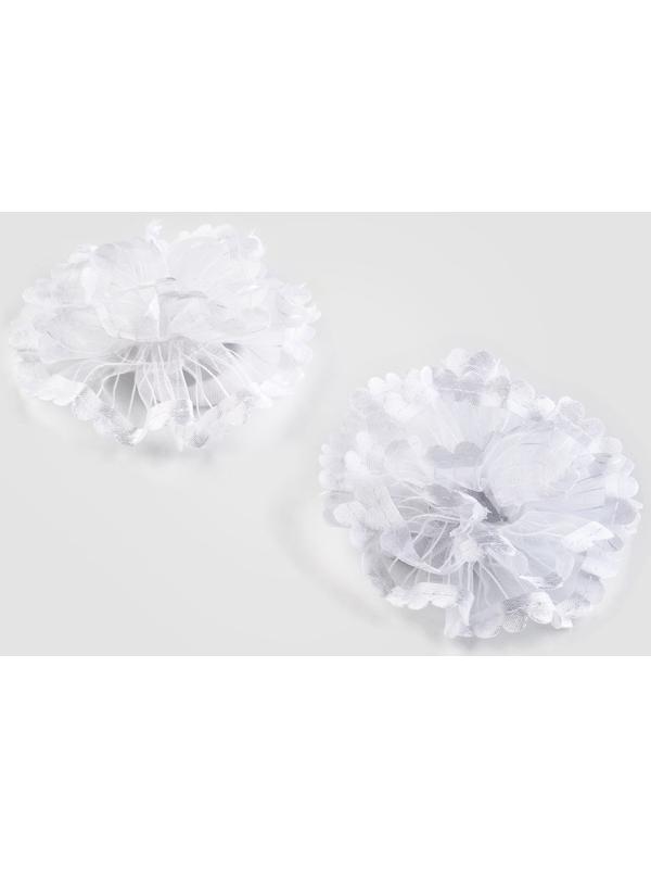 Бант для волос на резинке, белый, 2 штуки, 7 см, Холодное сердце