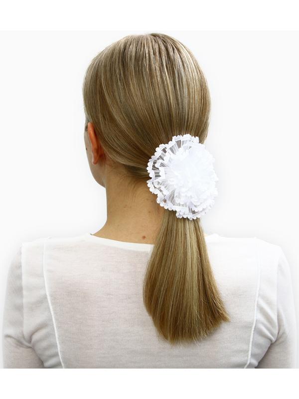 Бант для волос на резинке, белый, 2 штуки, 7 см, Холодное сердце