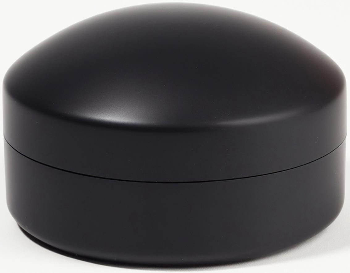 Расчёска массажная, круглая, складная, с зеркалом, d = 7,5 см, цвет чёрный