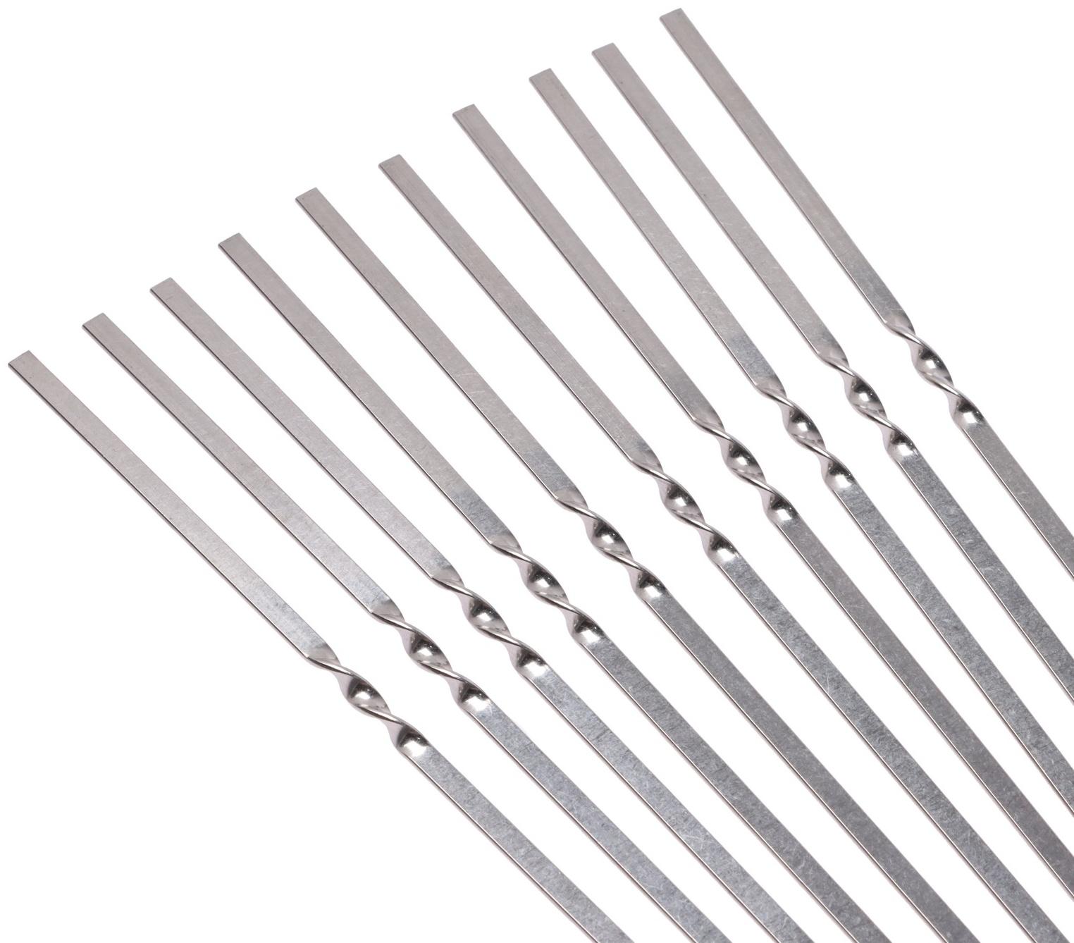 Набор шампуров-шпажек, 10 шт., 40 см×0.5, толщина - 1.4 мм