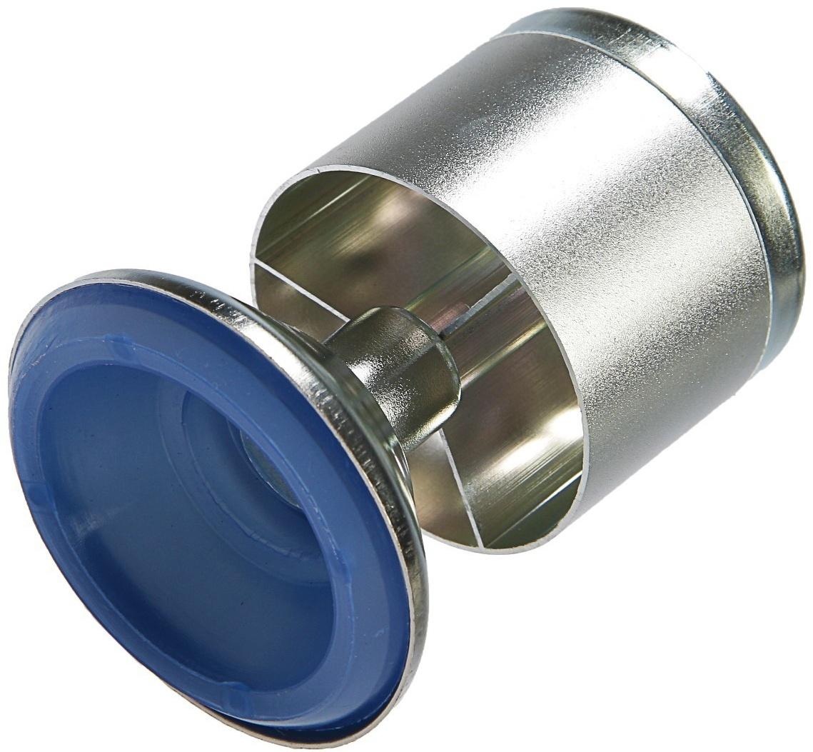 Опора мебельная, регулируемая, алюминиевая, D=50 мм, h=80 мм, цвет матовый хром, 4 шт