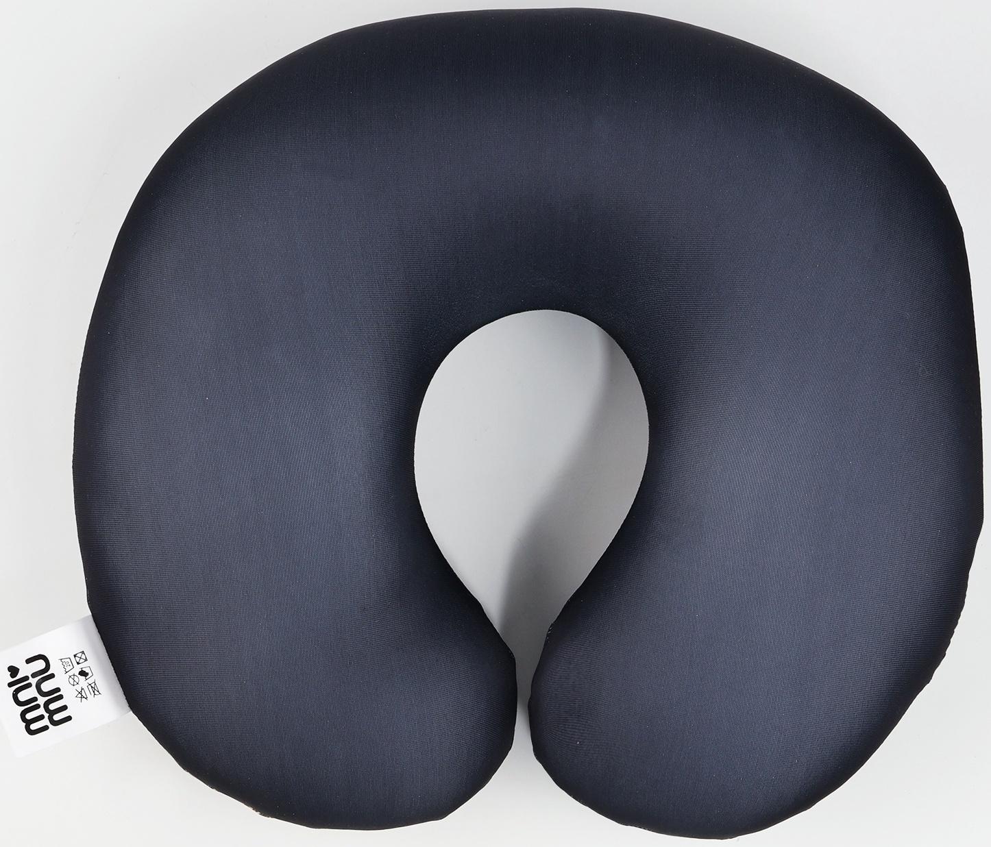 Подушка для путешествий антистресс «Змея», черно-золотой