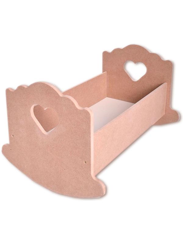 Кроватка-люлька для кукол «Сердечко», без постельного белья, 43 см